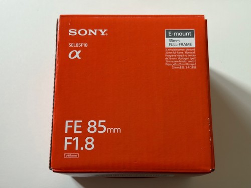 Sony sel85f18 85mm 8 - fe, f1.8