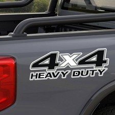 Kit 2 Universal Aufkleber 4x4 HEAVY DUTY Pick-Up Traktor LKW Geländewagen 2421