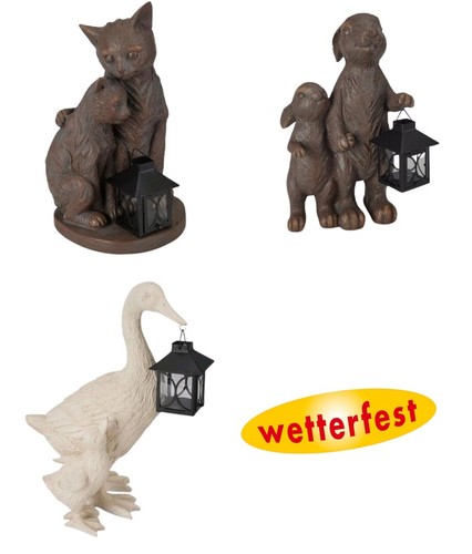 Gartenfigur katze mutter mit - gartenfigur,