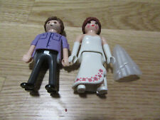 PLAYMOBIL Brautpaar Parr Bräutigam Braut mit Schleppe Schleier + Hochzeitskleid