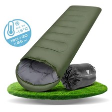 STAHLWERK Schlafsack bis -15°C Füllung 330g/m2 Outdoor Campingschlafsack