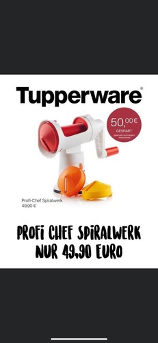Tupperware profi spiralwerk - tupperware, profi-spiralwerk