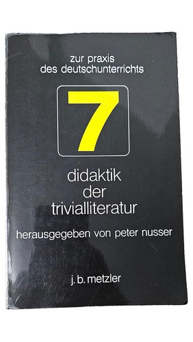 Didaktik der trivialliteratur - didaktik,