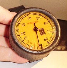 ANATOMIC vintage Taucher SL SWISS MADE 0-80m PROFONDIMETER Tiefenmesser 1975