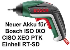 Neuer Akku für Bosch ISO IXO CISO XEO PTK 3,6 Einhell RT-SD 3,6 Neu und Saustark