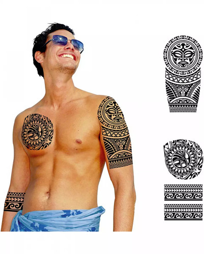 Temporäre maori look - temporäre, tattoos