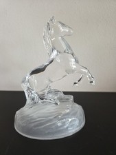 Glasfigur Figur Kristallglas Steigendes Pferd Tiere 