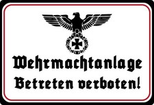 Blechschild 20x30 Wehrmacht