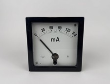 Grosses Siemens Messgerät Einbauinstrument - Bakelit Amperemeter 0 - 150 mA