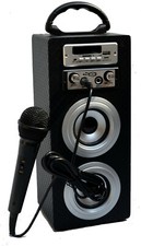 MINI KARAOKE ANLAGE MASCHINE - BLUETOOTH LAUTSPRECHER - DUOMIKRO EINGANG -FM,AUX