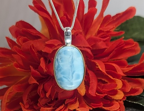 Larimar edelstein anhänger - larimar,