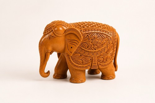 Handgeschnitzte holz elefant - handgeschnitzte,