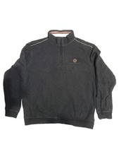 Ragman Sweatshirt Herren Grau Baumwolle Casual Langarm Reißverschluss Gr. XL