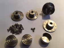 Schöne Edelstahl Naben für Blocher Xerion oder ähnliche Modelle / 6mm RB Motoren