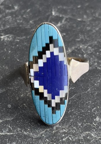 Zuni indianerschmuck ring mit - indianerschmuck,,