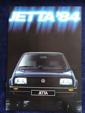 VW Jetta Prospekt 1.1984  mit