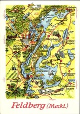 Landkarten Ak Feldberg in Mecklenburg, Thomsdorf, Schlicht,... - 4685327