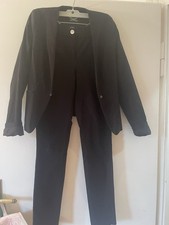 Orsay 2-Teiler 36/38 schwarz Anzug Damen schick Blazer Hose stretch cool eng