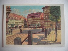 Alte AK Alt Halberstadt Walter Gemm Der Fischmarkt [aA606]