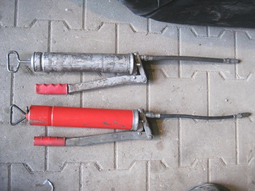 Fettpresse werkstatt deko - 2x,