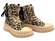 Damen Plateau Sneaker Leopard