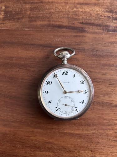 Zenith taschenuhr silber - taschenuhr,