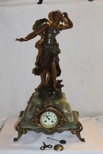 Schöne antike grosse Kaminuhr