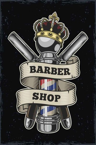 Holzschild 30x20 barbershop - holzschild,