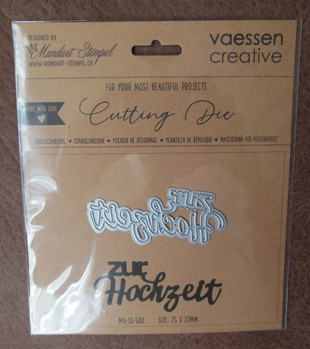 Stanzschablone zur hochzeit - ",