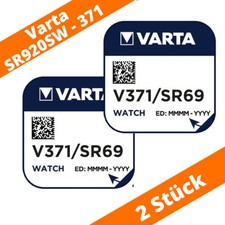 2 x VARTA V 371 Knopfzellen