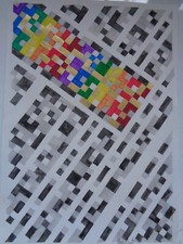 Art grafik zeichnung - op-art,