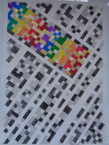 Art grafik zeichnung - op-art,
