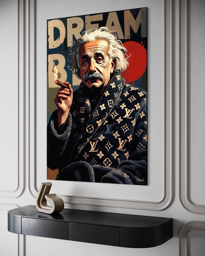 Leinwand bild albert einstein - leinwand,