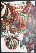 Interwoven Men`s socks , Socken , Alte Reklame , 1942 , (A8)