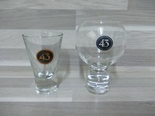2 verschiedener Likör Gläser Licor 43 mit schwerem boden 