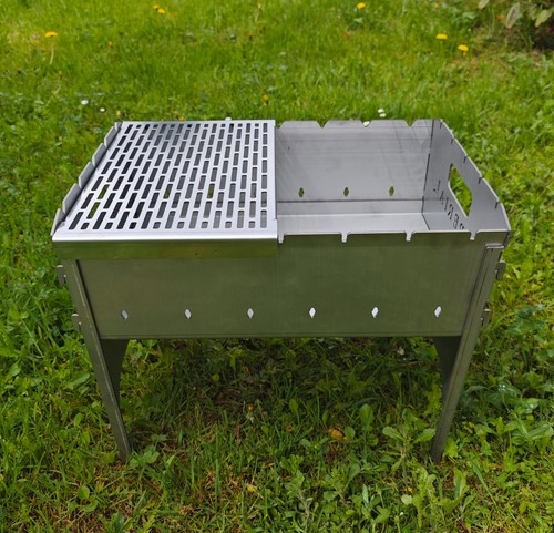 Edelstahl grill mangal 32x45cm - mangal,