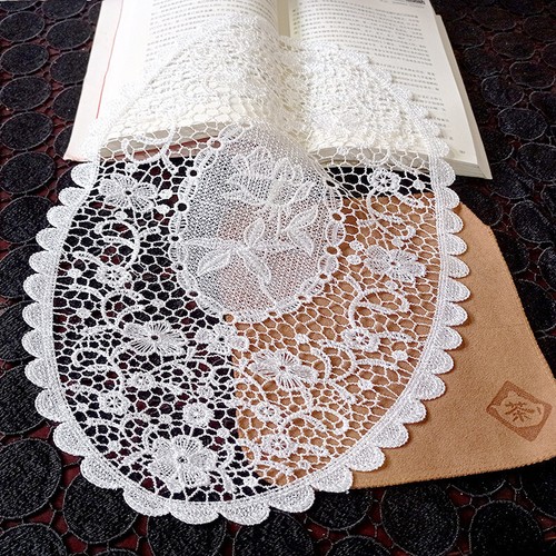 Oval spitze tisch matte hohl - oval,