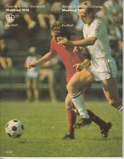 Fußball Programm Olympia 1976 Montreal Olympia Sieger 1. DDR 2. Polen 3. UDSSR