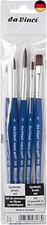 Da Vinci Pinselset mit 5 FORTE Basic rund und flach, Blau