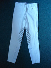 Kyron Reithose Gr. 38 weiß grauem Silikonbesatz - 1 x getragen, wie neu