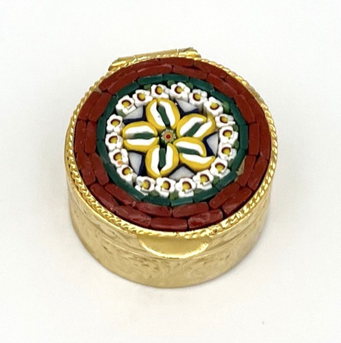 Vintage pillendose millefiori - pillendose,