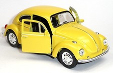 günstig: VW Käfer (1960) Modellauto 1:34 Metall Spritzguss 12cm gelb von WELLY