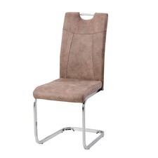 Schwingstuhl KellyC Braun Freischwinger Esszimmerstuhl HTI-Living