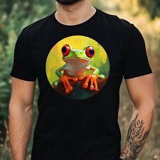 T-Shirt Herren Frosch Portrait