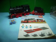 Lego 12 Volt  Eisenbahn 7750 Dampflok (roter Motor) mit Original Bauanleitung