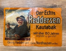 Kautabak Reklame 1915 Georg Reddersen Nordhausen 80 Jahre gegr. 1835 kein email