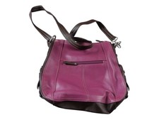 Tignanello Damen Handtasche Tasche lila/beere Leder Schultertasche Bag (EB)