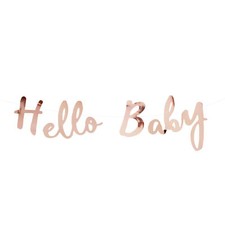 Hello baby girlande banner - baby,