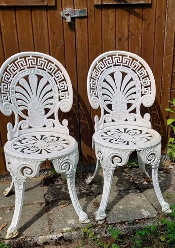 Gartenstühle stück weiß - 2,