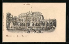 Bad Pyrmont, Partie am Kurhaus, Ansichtskarte 